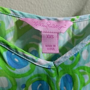 Lilly Pulitzer Deanna Romper Blue/Green womens